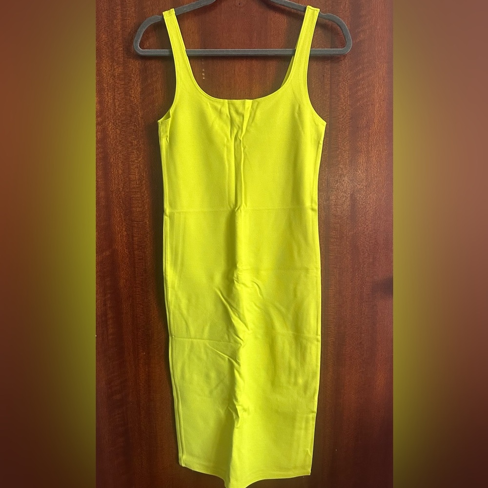 Forever 21 Yellow Bodycon Dress